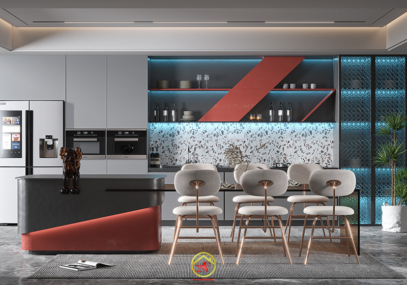 Tủ bếp nhựa Acrylic AC 2